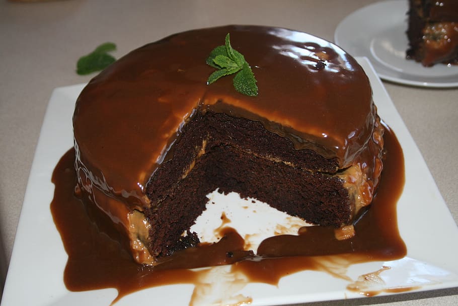cake, mint, chocolate, dessert, sweet, food, sugar, slice, gourmet HD wallpaper
