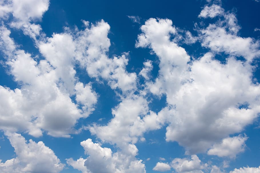 clouds, sky, blue sky clouds, blue sky background, cloudscape HD wallpaper