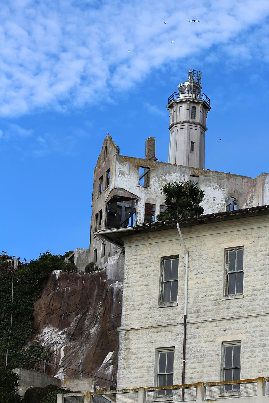 architecture, building, alcatraz, old building, history, white HD wallpaper