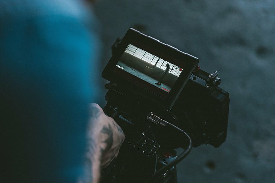 shallow focus photography of man using camera, video, optics HD wallpaper