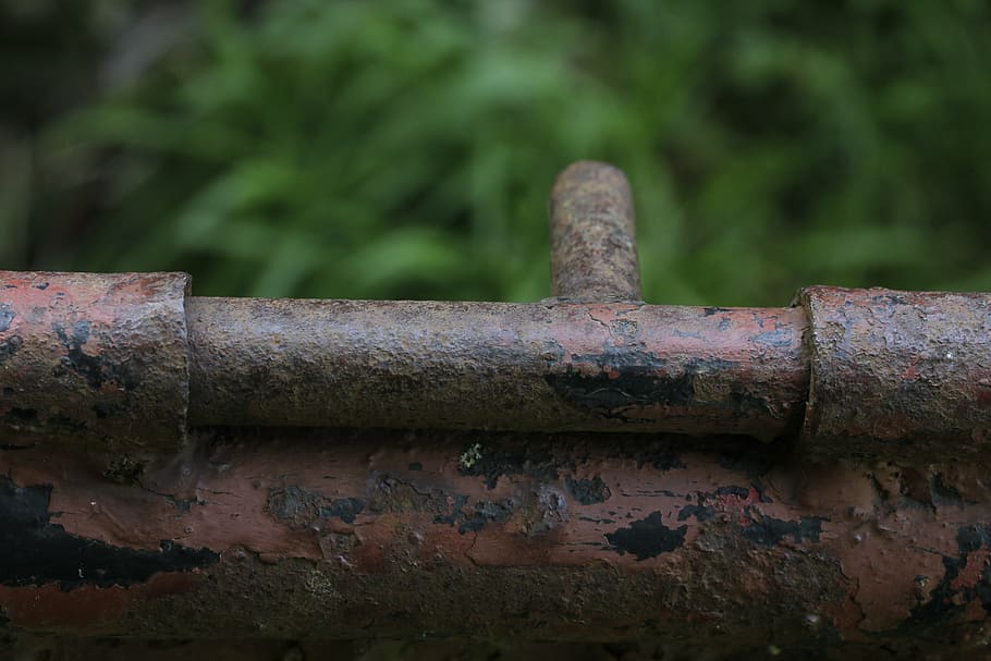 stainless, door handle, old, rusty, metal, lapsed, rusted, iron HD wallpaper