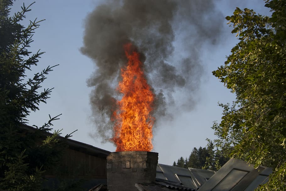 fire, wood fire, flame, fireplace, burn, brand, smoke - physical structure HD wallpaper