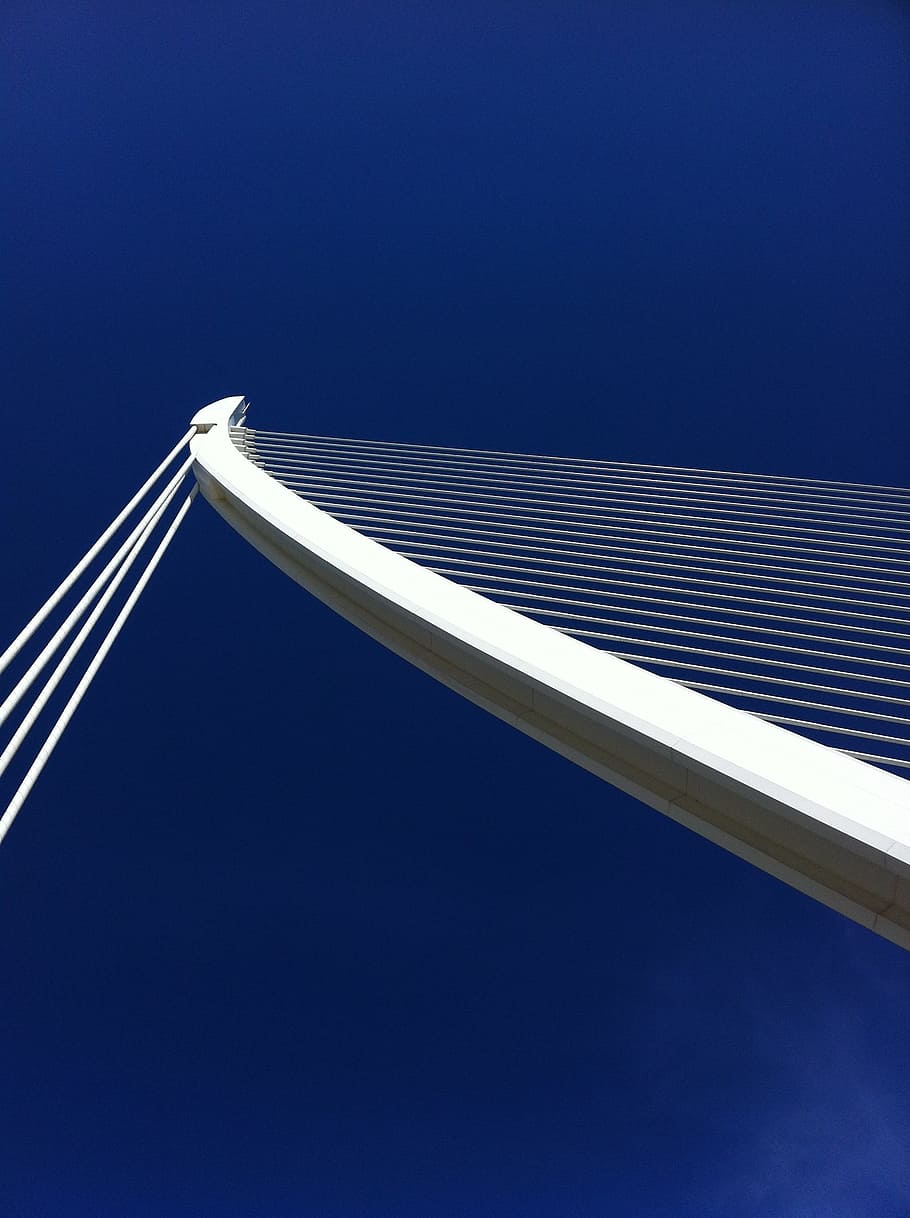 Sky, Bridge, Architecture, Valencia, solar energy, solar panel HD wallpaper