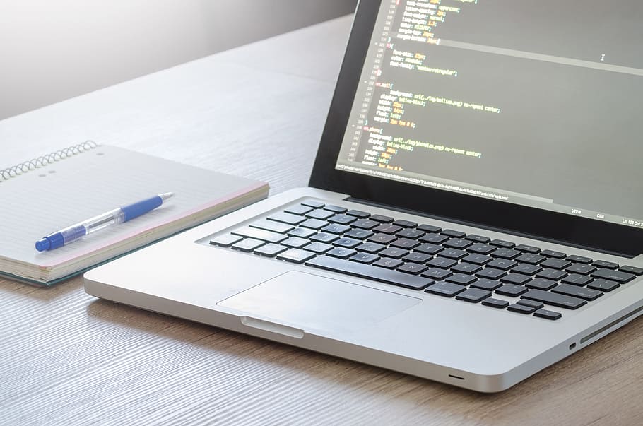 black and grey laptop computer, business, technology, notebook HD wallpaper