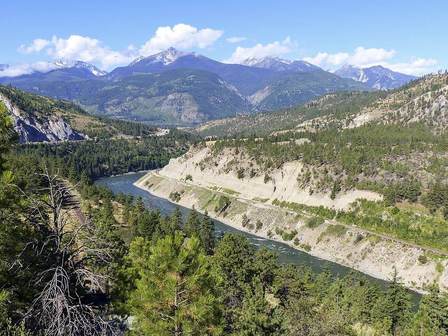 landscape, river, water, mountain, canyon, nature, outdoor HD wallpaper