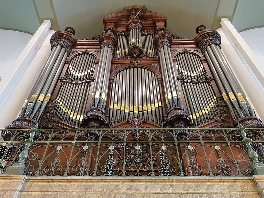 organ, breda, netherlands, church, architecture, historical, HD wallpaper