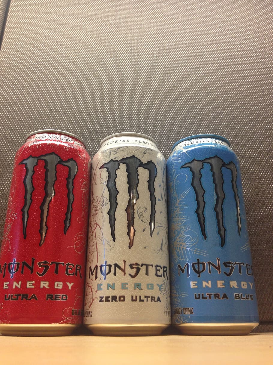 Hd Wallpaper Red White And Blue Monster Energy Cans Energy Drink Monster Energy Wallpaper Flare