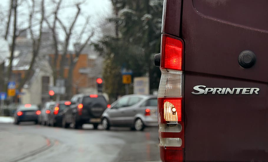 traffic jam, lock, sprinter, detained, blocked, a joke, street HD wallpaper