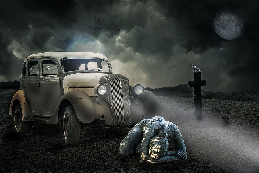 fantasy, composing, mourning, melancholy, fear, lonely, desperate HD wallpaper