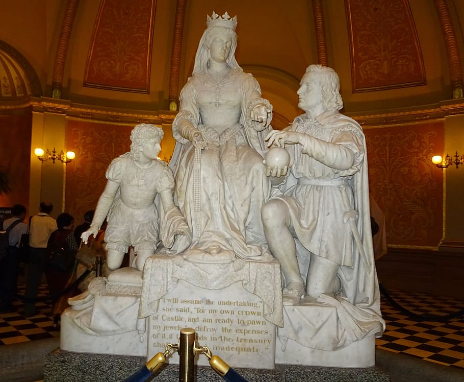 statue, capitol, interior, building, california, sacramento HD wallpaper