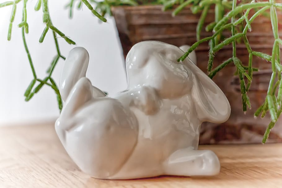 hare, easter, figure, spring, easter bunny, long eared, rabbit HD wallpaper