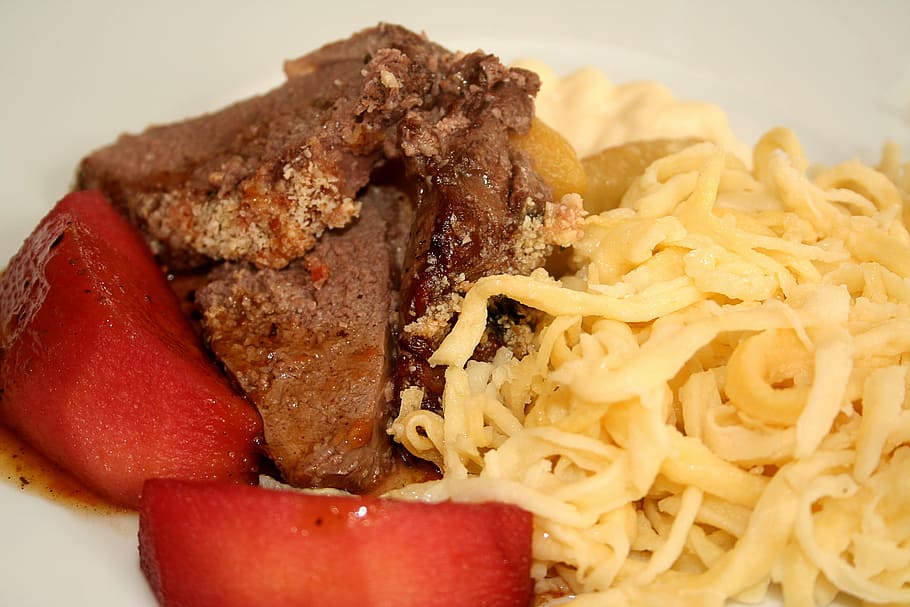 meat, menu, meal, lunch, delicious, main course, fillet, loin HD wallpaper