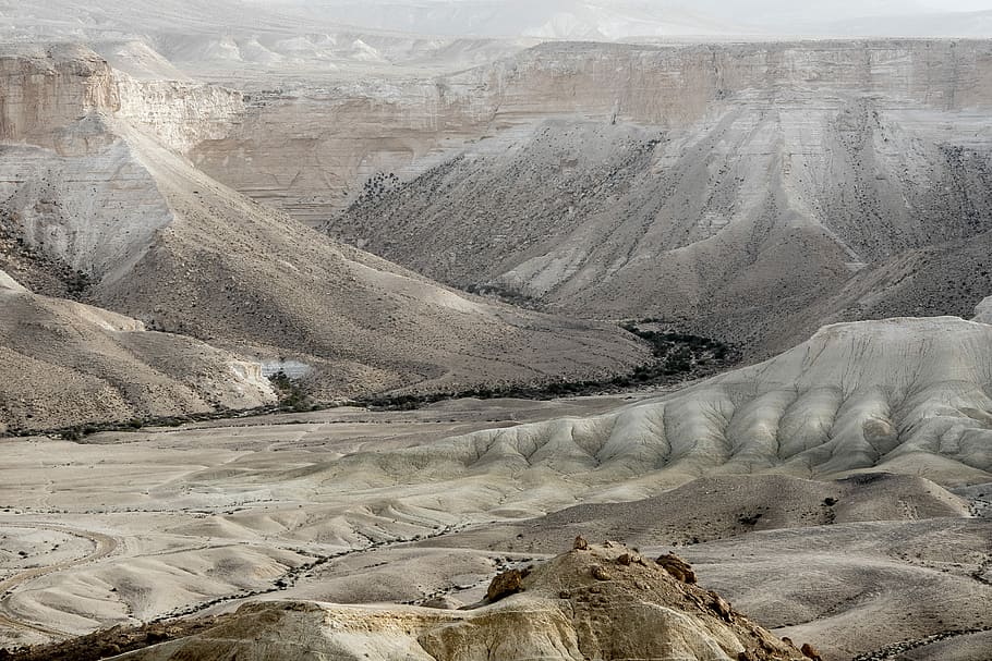 aerial photography of brown and grey mountains, Badlands National Park HD wallpaper