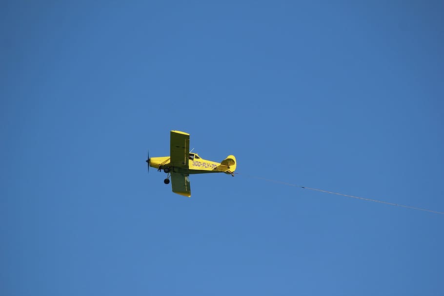 aircraft, fly, sky, blue, plane, flight, clouds, blue sky, air Vehicle HD wallpaper
