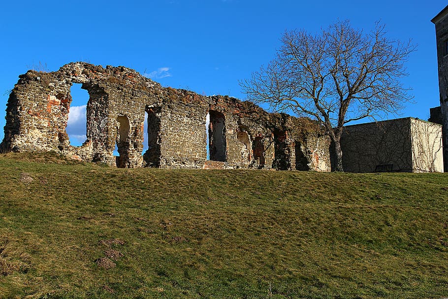 Castle, Wall, castle wall, güssing, old ruin, architecture HD wallpaper