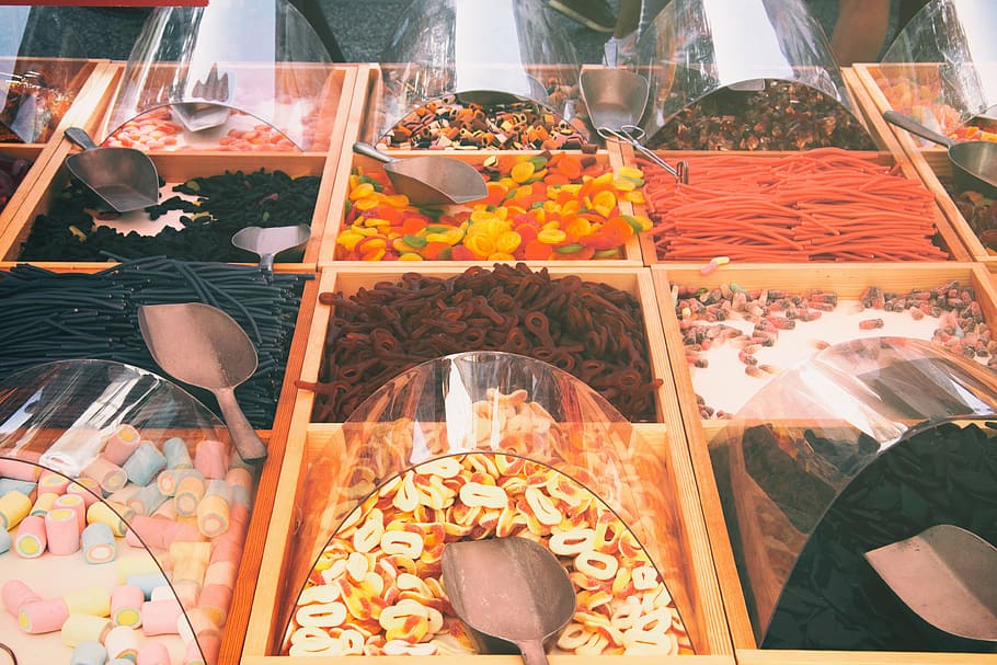 sweets, jelly, candy, dessert, sugar, delicious, snack, tasty HD wallpaper