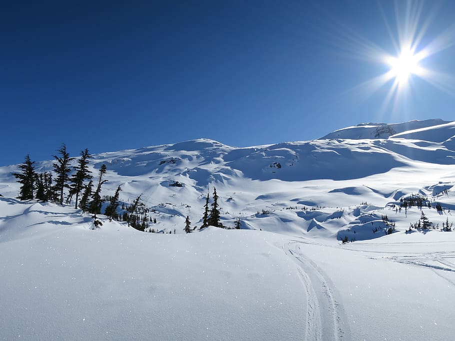 snow covered mountain during daytime, Winter, Landscape, Wintry HD wallpaper