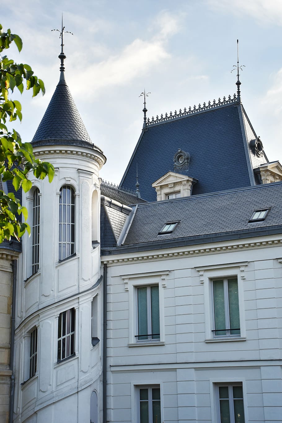 castle, tower, white, window, stone house, medieval, history HD wallpaper