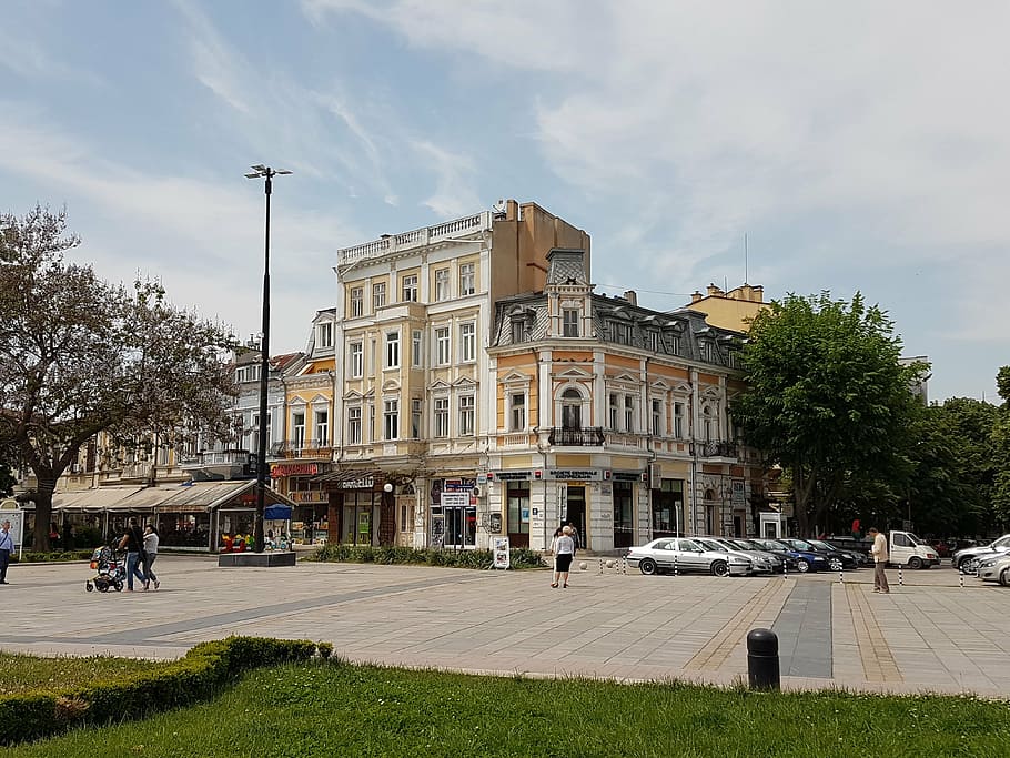 ruse, center, the building, architecture, building exterior HD wallpaper