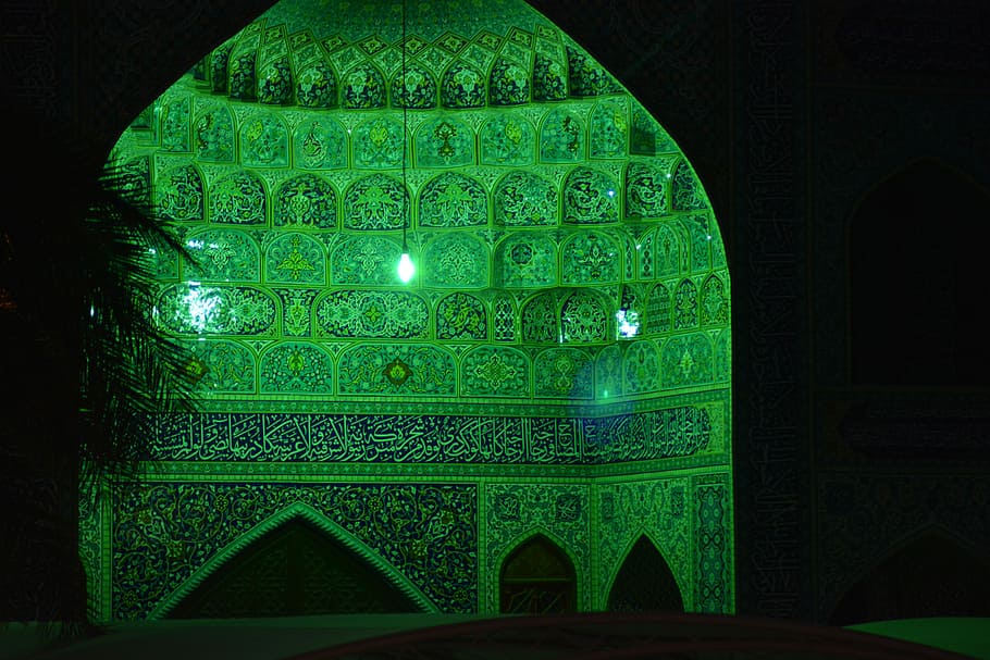 Green, Building, Structure, Arabic, architecture, facade, culture HD wallpaper