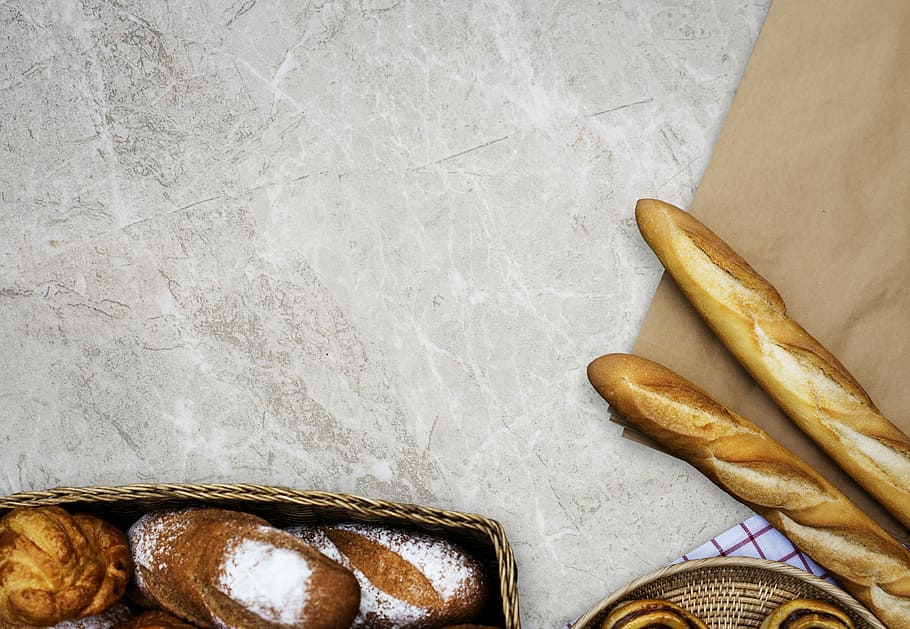 untitled, puff, baguette, bun, bread, bakery, food, food and drink HD wallpaper