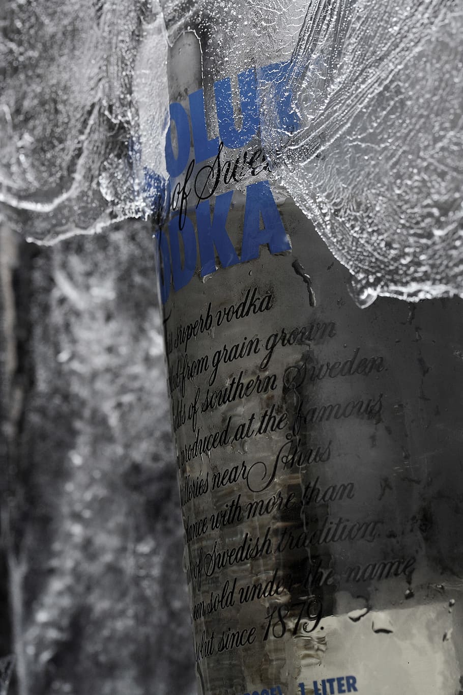 vodka, ice, cold, photo, macro, kitchen, absolute, product HD wallpaper