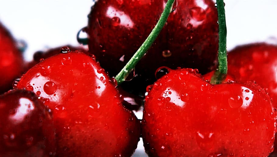 cherries, fruit, red fruit, cherry, healthy, natural, freshness HD wallpaper