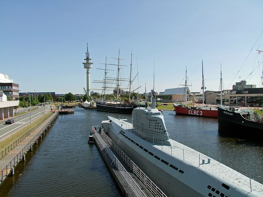 harbour museum, u boat, boot, ship, maritime museum, bremerhaven