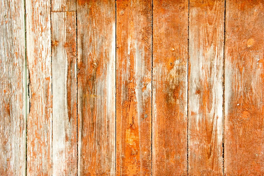 old tree, orange, boards, brown, texture, background, red, wall HD wallpaper