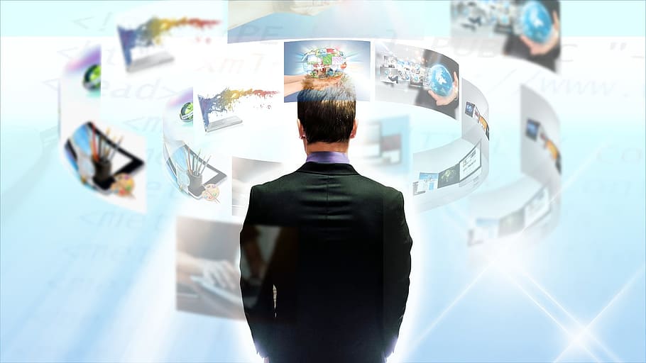 man in black suit jacket, cyber security, recruitment, professional HD wallpaper