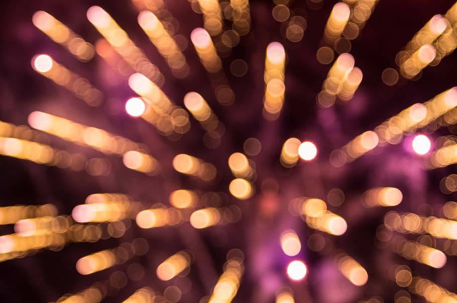 yellow bokeh photography, light, abstract, pattern, spray, illuminated HD wallpaper