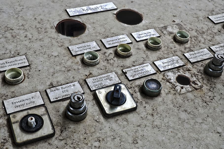 lost places, old, leave, panel, operation element, decay, lapsed HD wallpaper