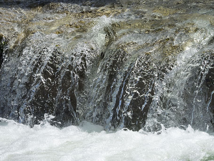 water, fall, cascade, torrent, rapids, current, whirlpool, water courses HD wallpaper
