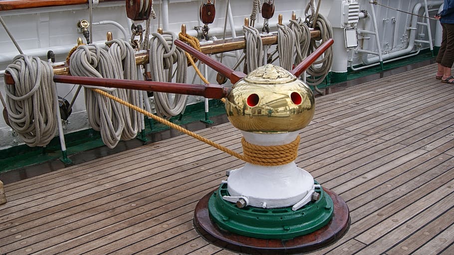 rope, ship, cable, tros, ropes, fix, railing, boats, deck, no people HD wallpaper