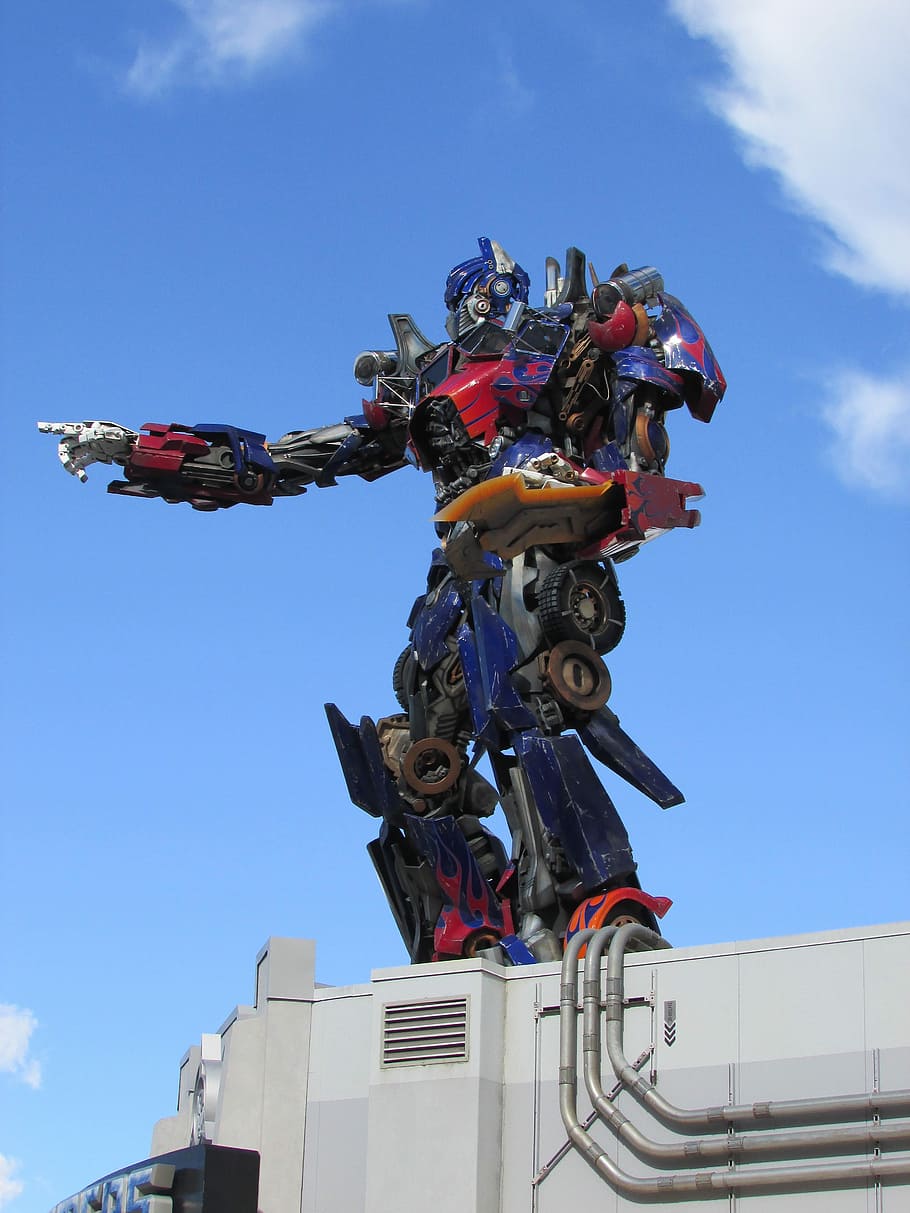 transformer, orlando, universal, sky, low angle view, nature HD wallpaper