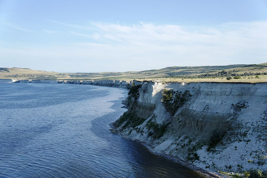 rock, beach, river, water, sky, sea, scenics - nature, beauty in nature HD wallpaper
