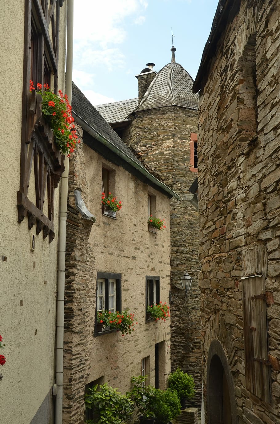 Tower, Street, History, Old, Wall, beilstein, moselle, germany