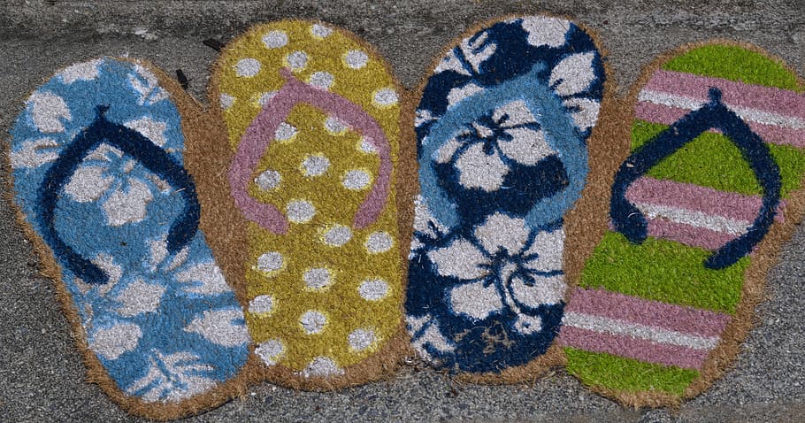 flipflops, beach, summer, art and craft, creativity, representation HD wallpaper