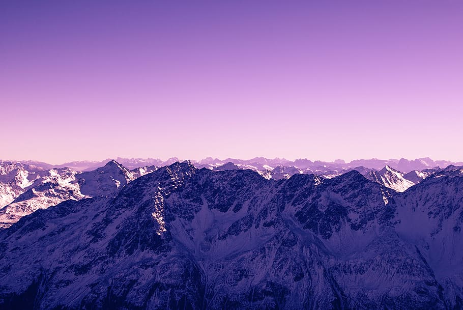 bird's eye photography of snow mountains, snow covered mountains HD wallpaper