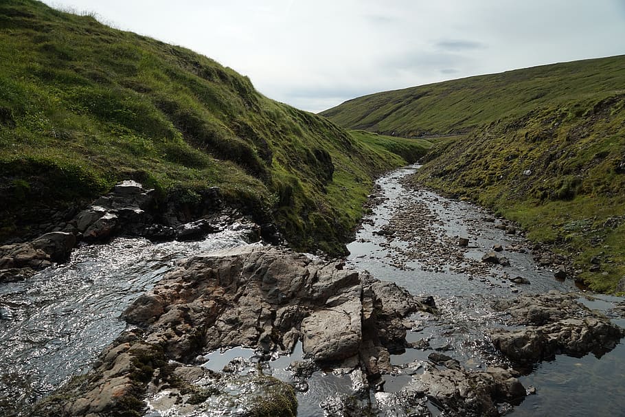 iceland, nature, river, rocks, water, scenics - nature, beauty in nature HD wallpaper