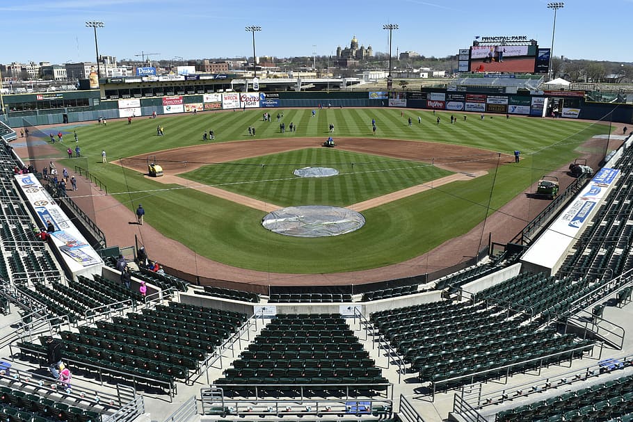 Iowa Cubs, Baseball, Principal Park, sec taylor stadium, open house, HD wallpaper