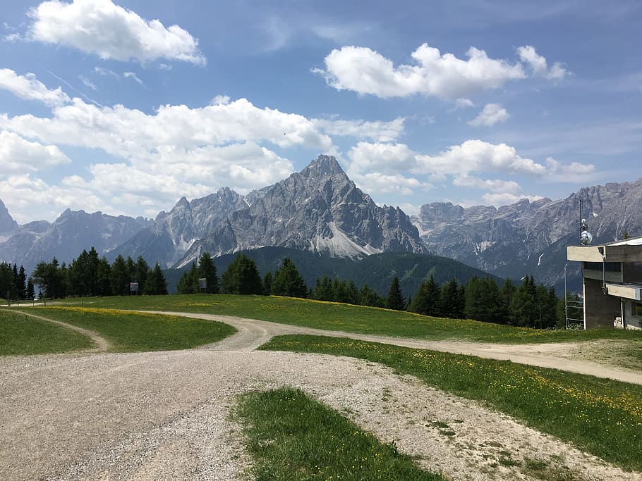 alpine, panorama, mountain, mountains, south tyrol, scenics - nature HD wallpaper