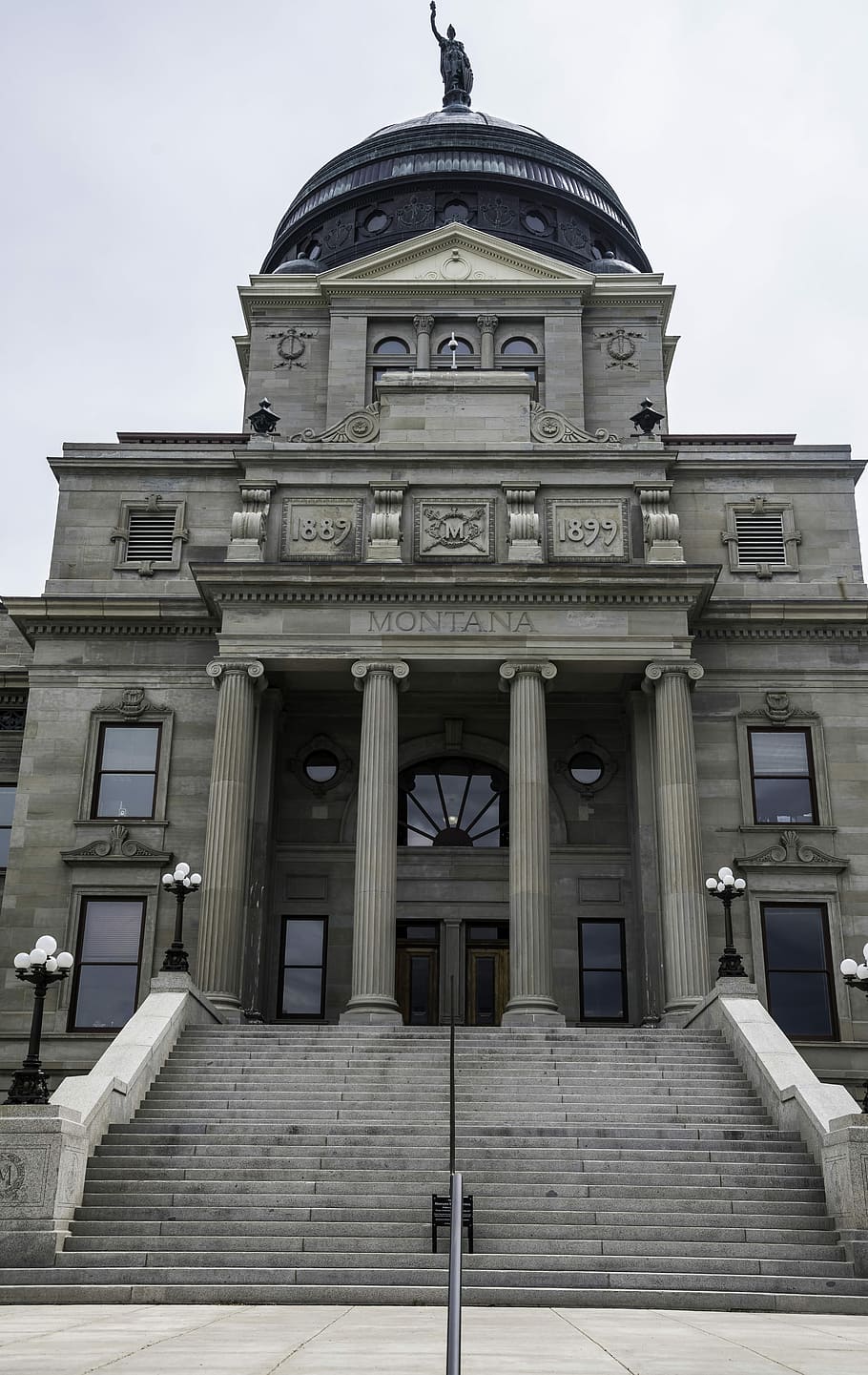 Montana Capital Building in Helena, architecture, columns, government HD wallpaper
