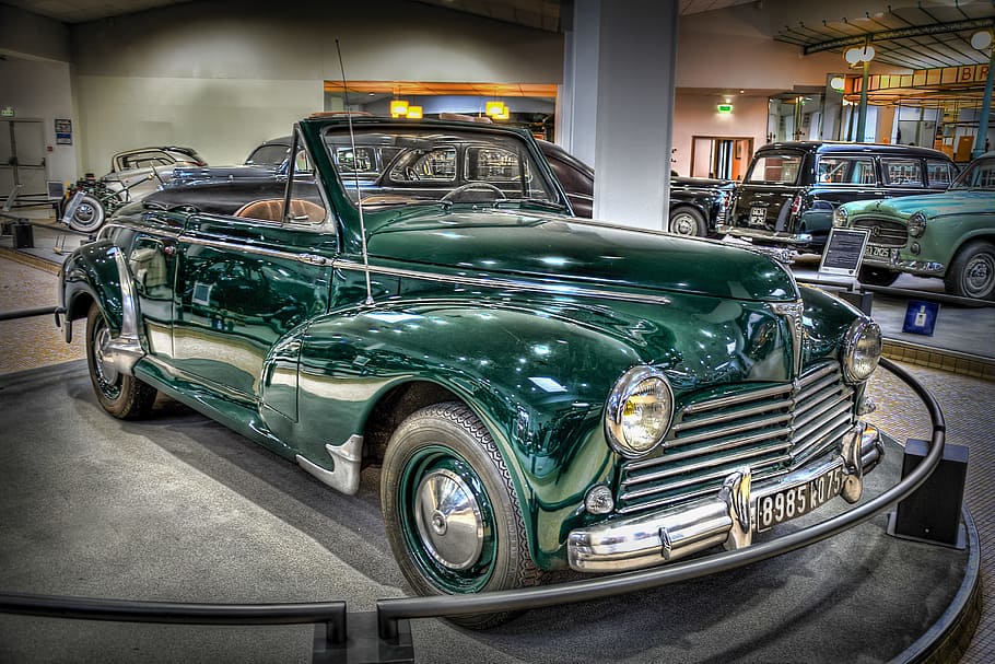 Prototype, Car, Peugeot, old-fashioned, retro Styled, classic HD wallpaper