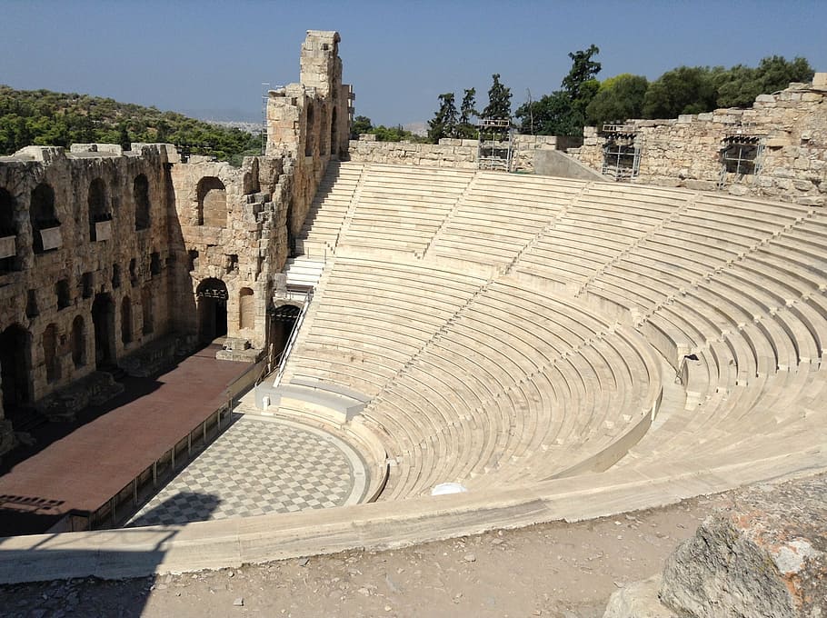 acropolis, greece, athens, amphitheater, history, architecture