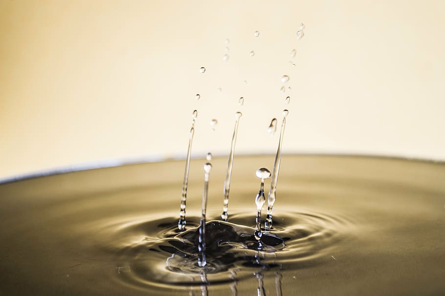 water, water drop, silver, liquid, reflection, ripple, cool HD wallpaper