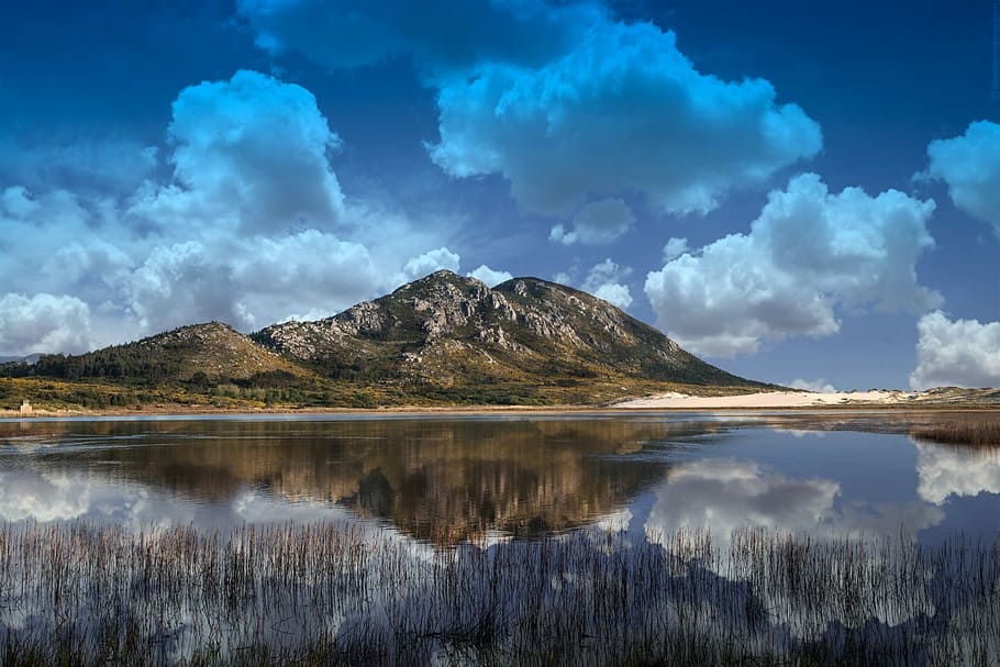Mount, Laguna, River, Clouds, mountain, cloud - sky, reflection HD wallpaper