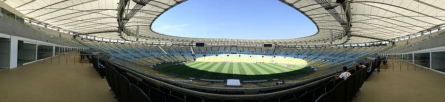 Maracana Stadium, panorama of stadium, football, soccer, ground