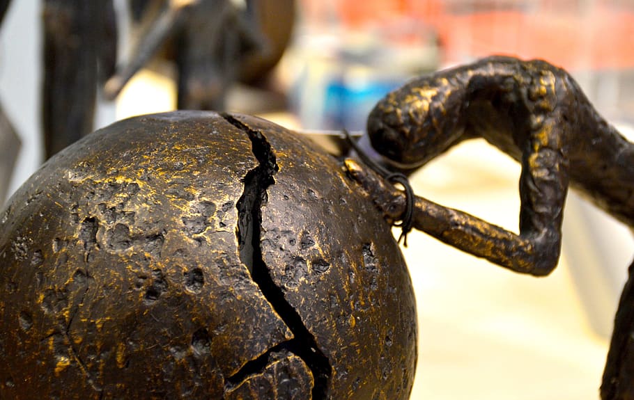 Globe, Sculpture, Bronce, gift, christmas, accessior, close-up HD wallpaper