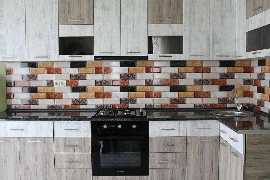 shelf, kitchen, interior, home improvement, built structure HD wallpaper